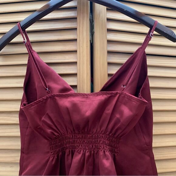 Abercrombie & Fitch Burgundy Tie Tank XXS - Picture 5 of 5